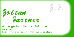 zoltan hartner business card